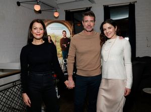Bellamy Young, Scott Foley, and Marika Domińczyk @ BroadwayWorld Bellamy Young, Scott Foley, and Marika Domińczyk Photo