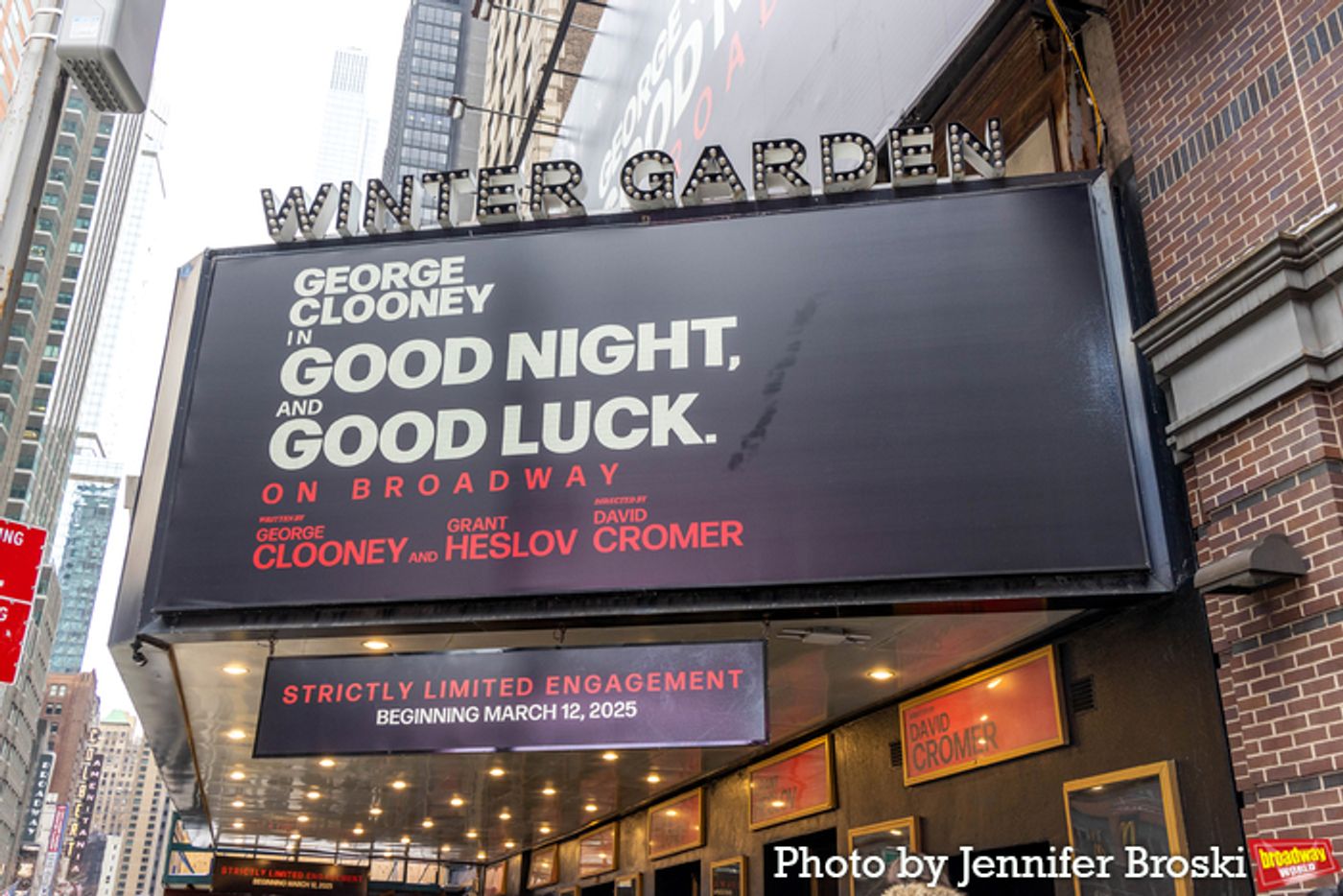 Up on the Marquee: GOOD NIGHT, AND GOOD LUCK Up on the Marquee: GOOD NIGHT, AND GOOD LUCK Image