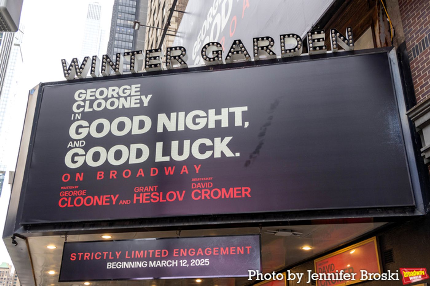 Up on the Marquee: GOOD NIGHT, AND GOOD LUCK Up on the Marquee: GOOD NIGHT, AND GOOD LUCK Image