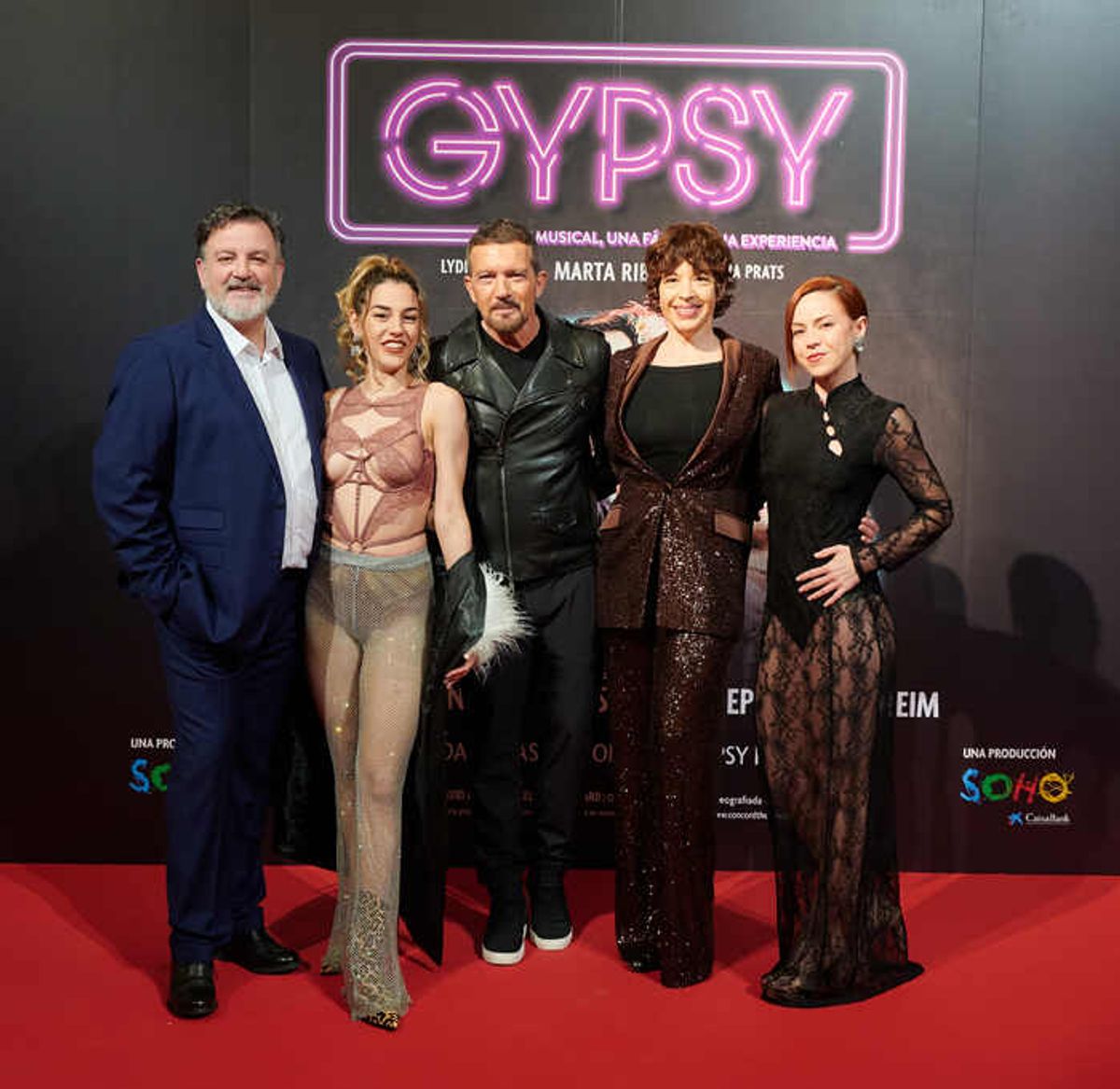 Carlos Seguí, Laia Prats, Antonio Banderas, Marta Ribera, Lydia Fairén at 