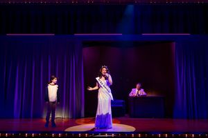 Aria Kane (Sarah), Ashley Blachet (Miss New Hampshire), and Rick Crom (Carson) @ BroadwayWorld Aria Kane (Sarah), Ashley Blachet (Miss New Hampshire), and Rick Crom (Carson) Photo