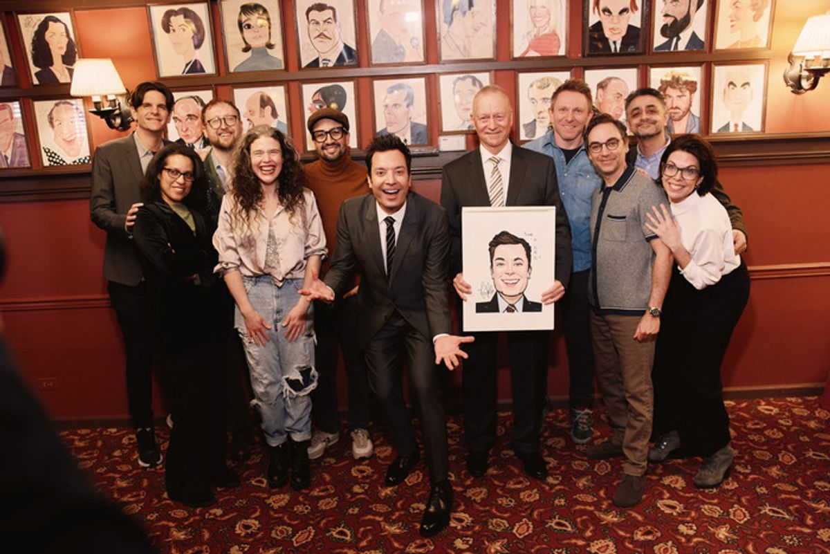 Jimmy Fallon at Sardi's at 