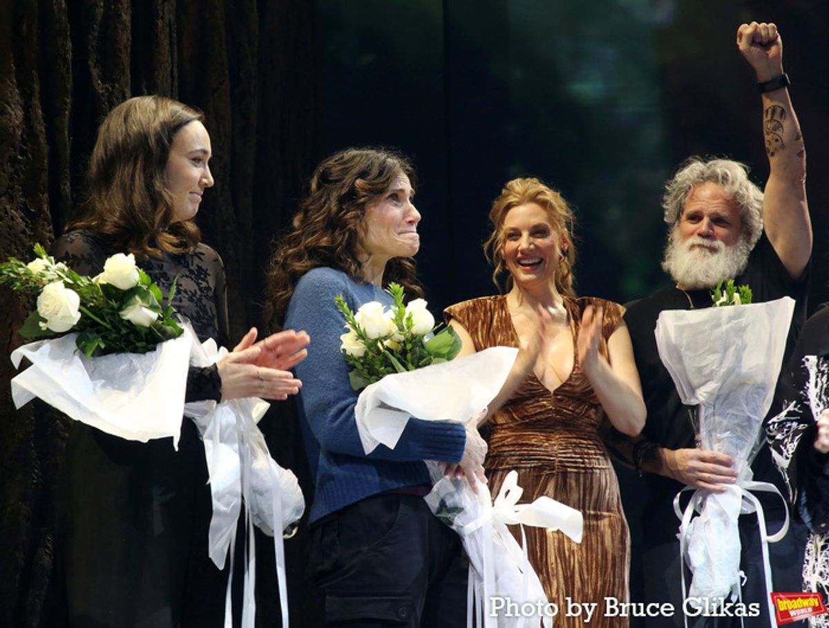 Kate Diaz, Idina Menzel, Jessica Phillips and Michael Park  at 