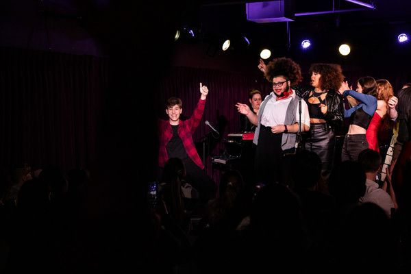 Joshua Turchin, Thomas Sanders, Tsilala Brock, Echo Deva Picone, Joann Gilliam, L.R.  Photo