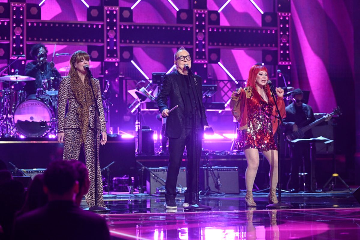 Cindy Wilson, Fred Schneider, Kate Pierson of The B-52's at 