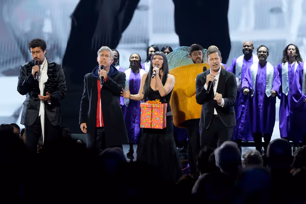 Bad Bunny, Chris Parnell, Lady Gaga, Andy Samberg  Photo