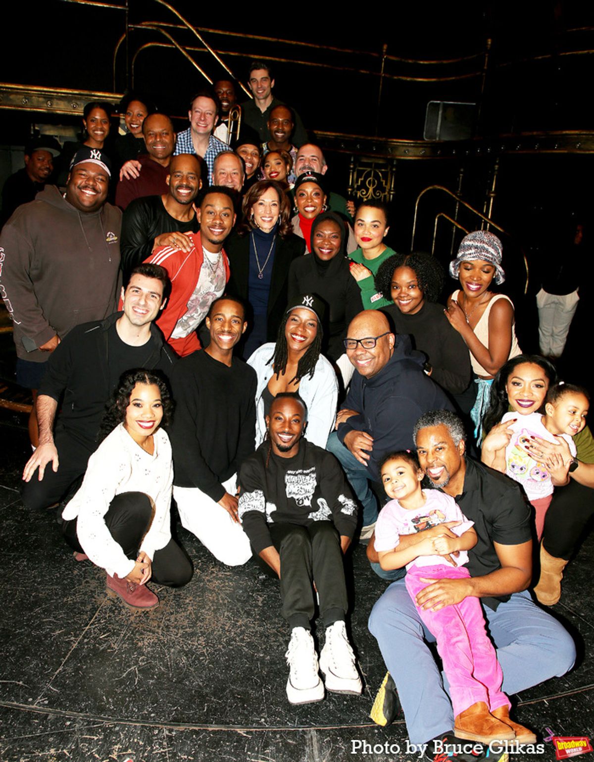 Kamala Harris and The Cast of ‘A Wonderful World: The Louis Armstrong Musical’ at 