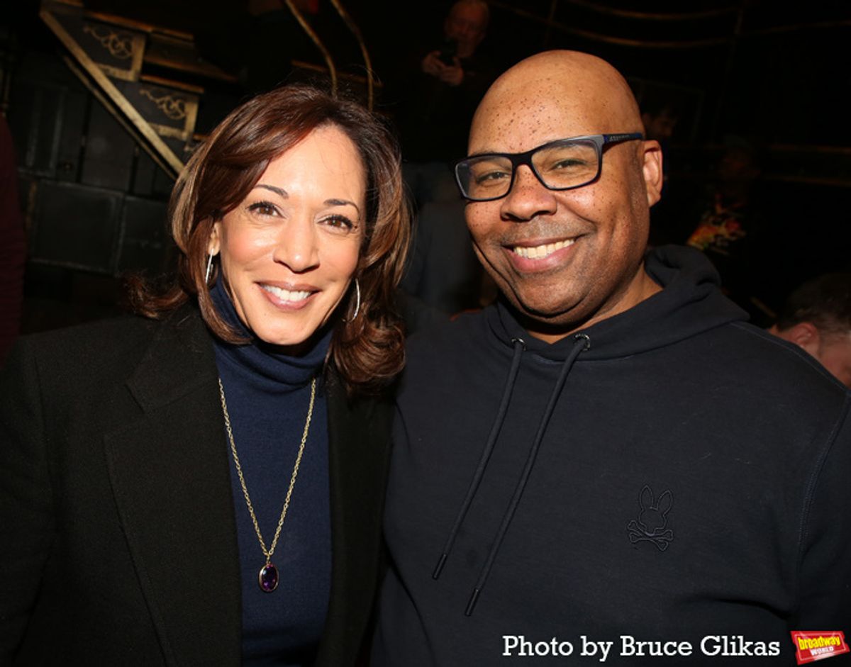 Kamala Harris and James Monroe Iglehart at 