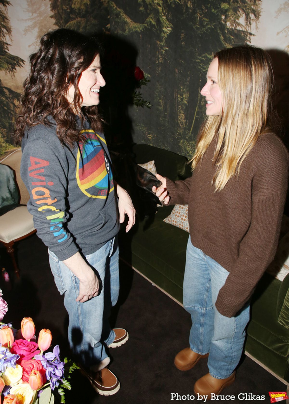 Idina Menzel and Kristen Bell  at 