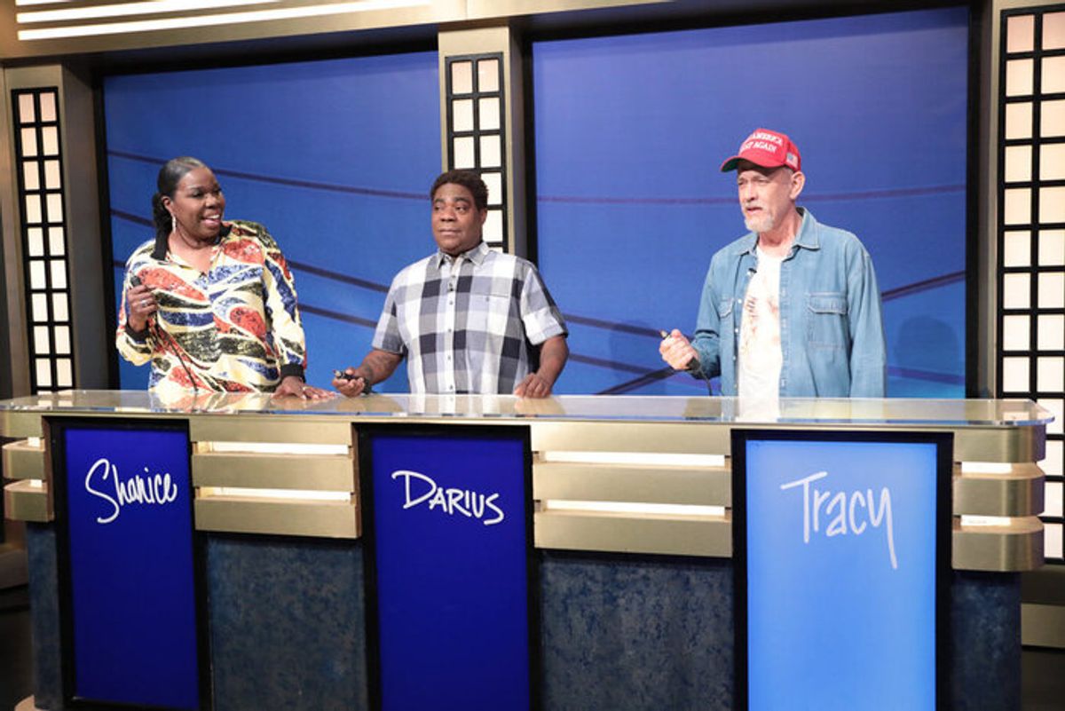 Leslie Jones,  Tracy Morgan, Tom Hanks  at 