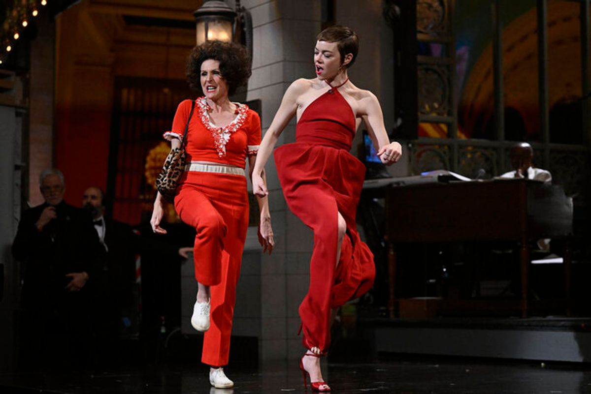 Molly Shannon and Emma Stone  at 