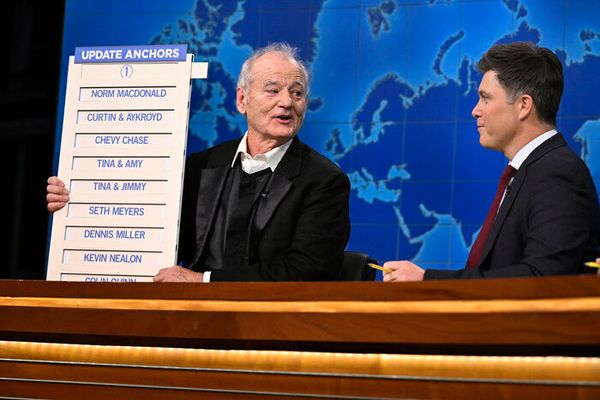 Bill Murray, and Anchor Colin Jost Photo