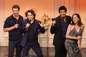 Pedro Pascal, Marcello Hernandez, Bad Bunny, and Molly Shannon Photo