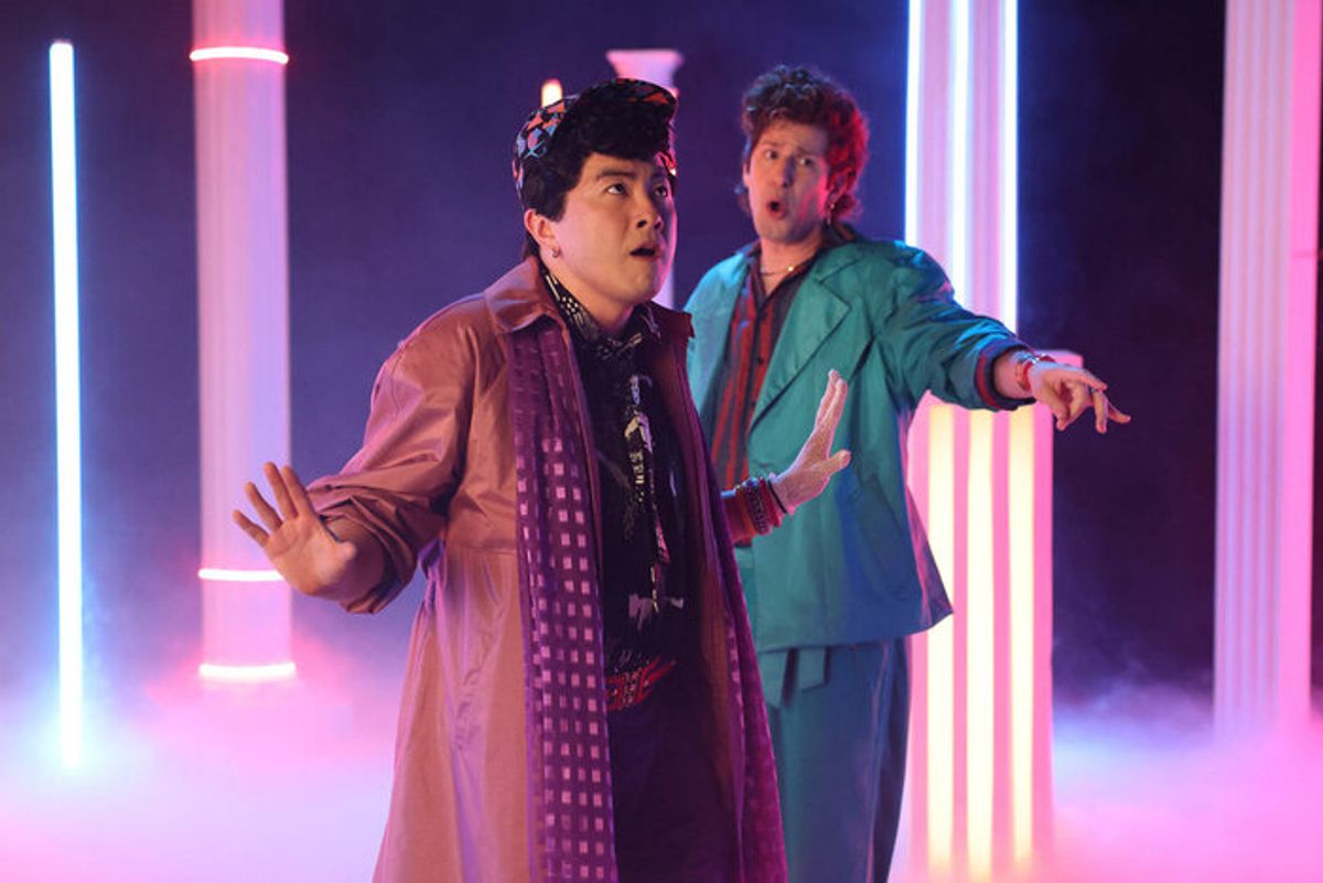 Bowen Yang and Andy Samberg at 