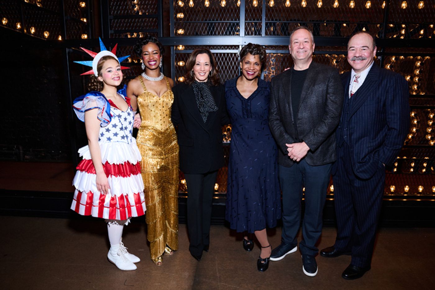 Photos: Kamala Harris Attends GYPSY and Poses with Audra McDonald and Company  Image