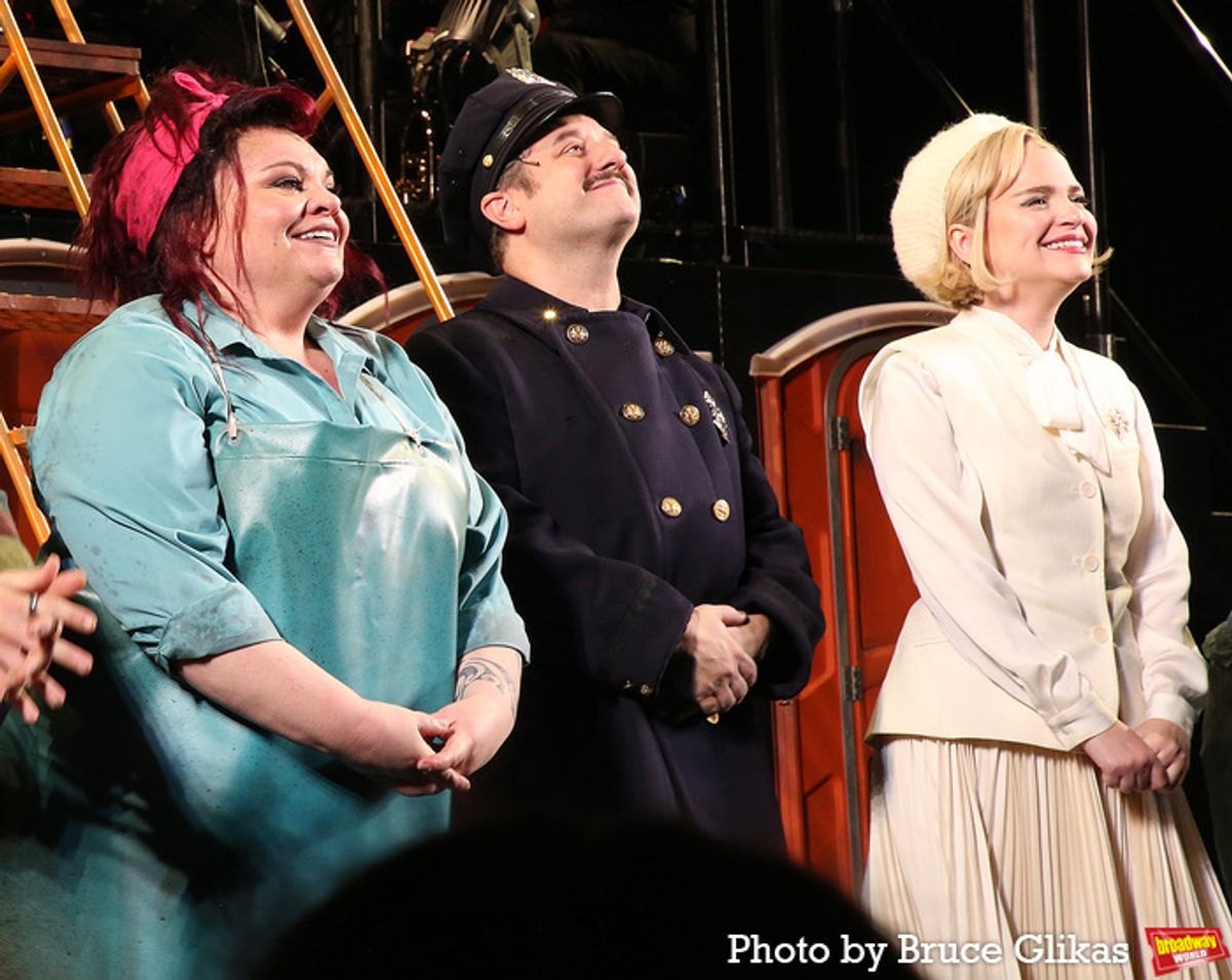 Keala Settle, Christopher Fitzgerald, Stephanie Styles at 