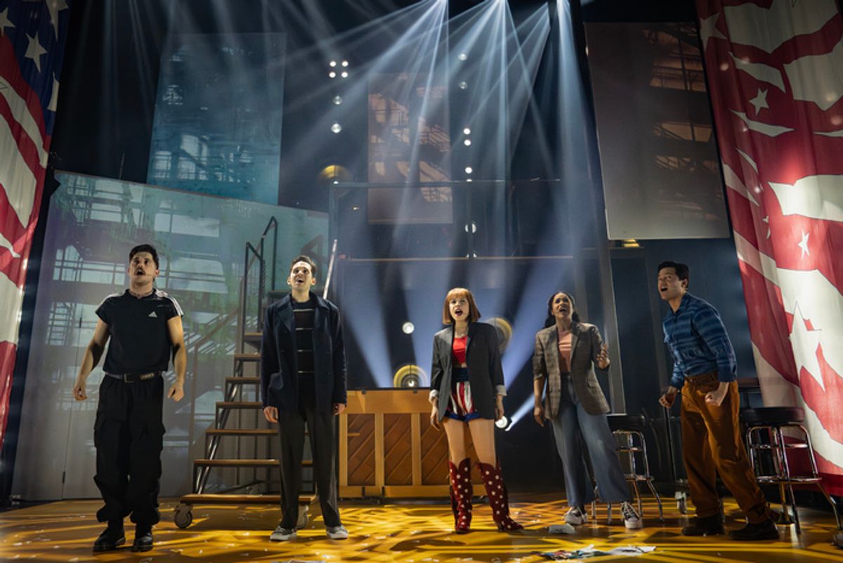 Andy Mientus, Adam Chanler-Berat, Lauren Marcus, Taylor Iman Jones, Jason Tam at 