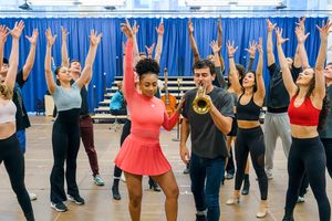 Jasmine Amy Rogers and Ainsley Melham with the cast @ BroadwayWorld Jasmine Amy Rogers and Ainsley Melham with the cast Photo
