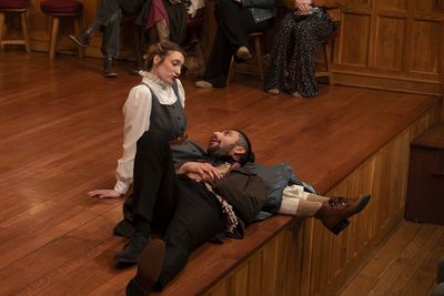 Summer England, and Joe Mucciolo in LITTLE WOMEN. Photo by Alaina Shefelton Photo