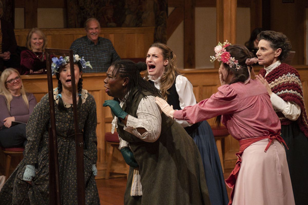 Charlene Hong White, Raven Lorraine, Summer England, u/s Larisa West, and Angela Iannone in LITTLE WOMEN. Photo by Alaina Shefelton at 