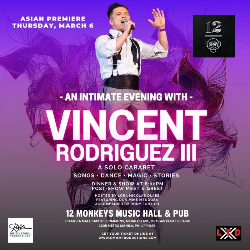 Enjoy an Intimate Evening with Vincent Rodriguez III at 12 Monkeys Image