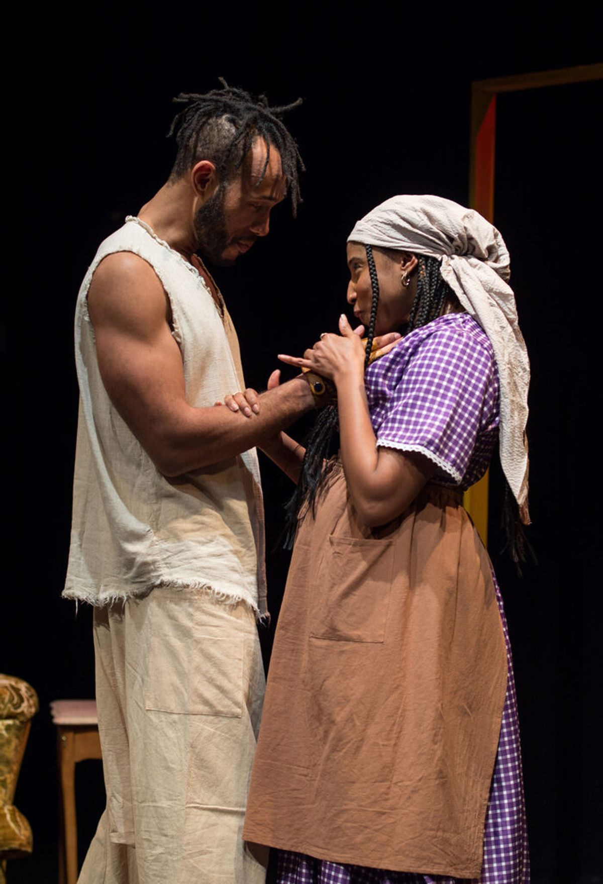 Alick (Michael Rishawn) and Angaleen (Jasmine Ashanti)  at 