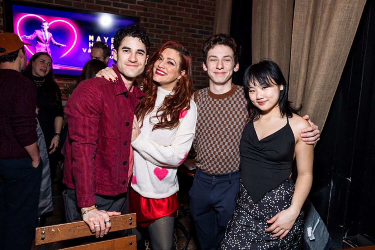 Darren Criss, Mia Swier, Andrew Barth Feldman, Helen J. Shen at 