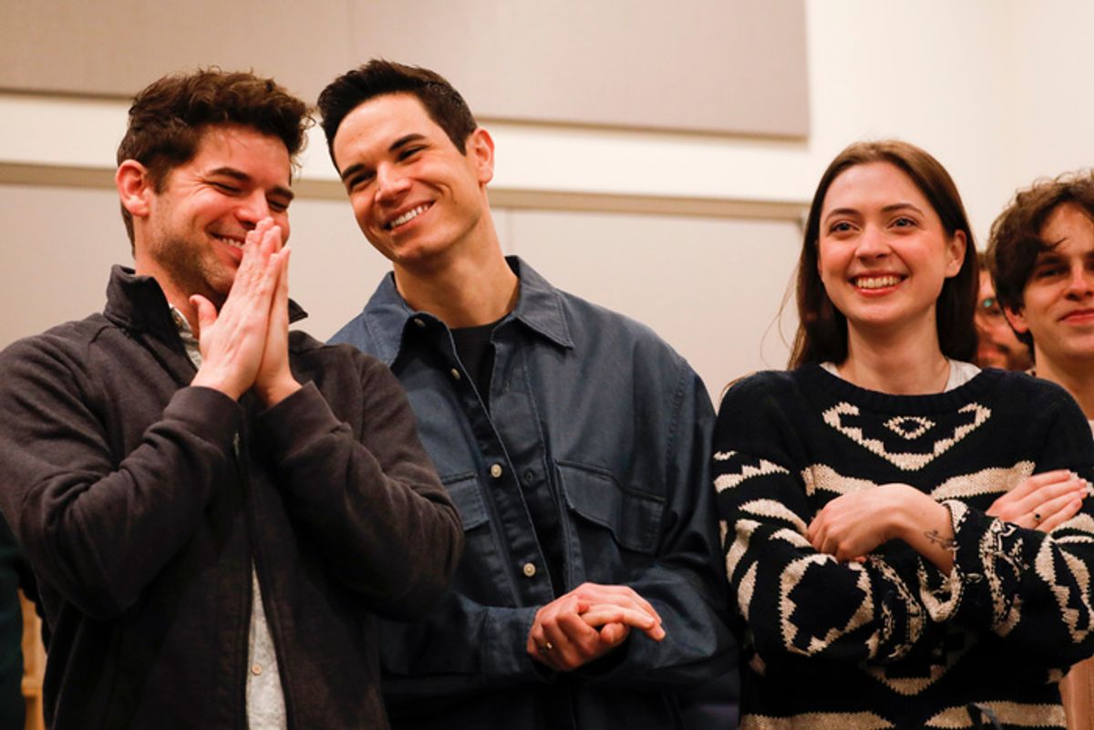 Jeremy Jordan, Jason Gotay and Lizzy McAlpine at 