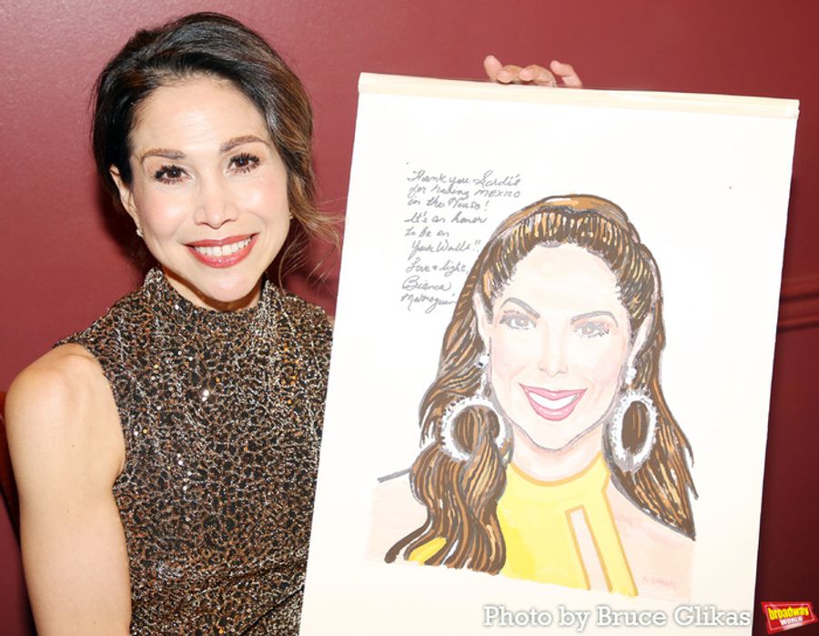 Photos: CHICAGO's Bianca Marroquín Receives Sardi's Caricature Image