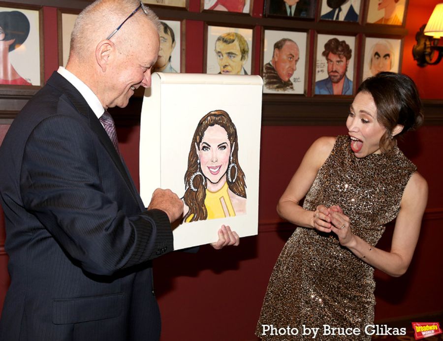 Photos: CHICAGO's Bianca Marroquín Receives Sardi's Caricature Image