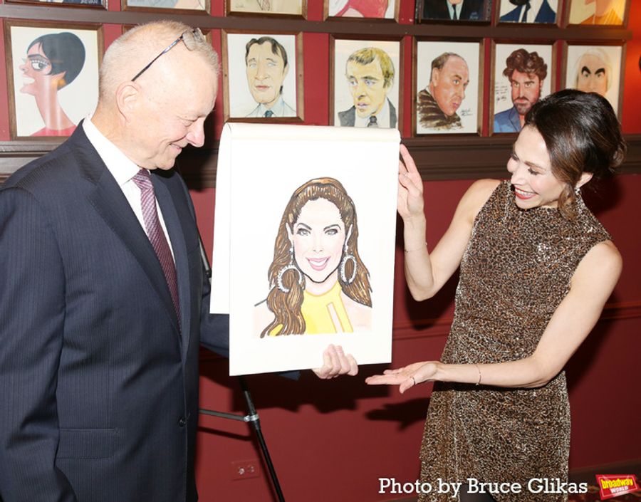 Photos: CHICAGO's Bianca Marroquín Receives Sardi's Caricature Image