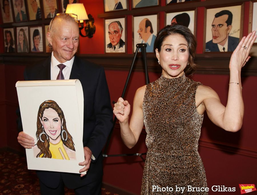 Photos: CHICAGO's Bianca Marroquín Receives Sardi's Caricature Image