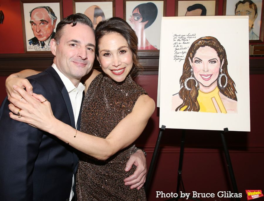 Photos: CHICAGO's Bianca Marroquín Receives Sardi's Caricature Image
