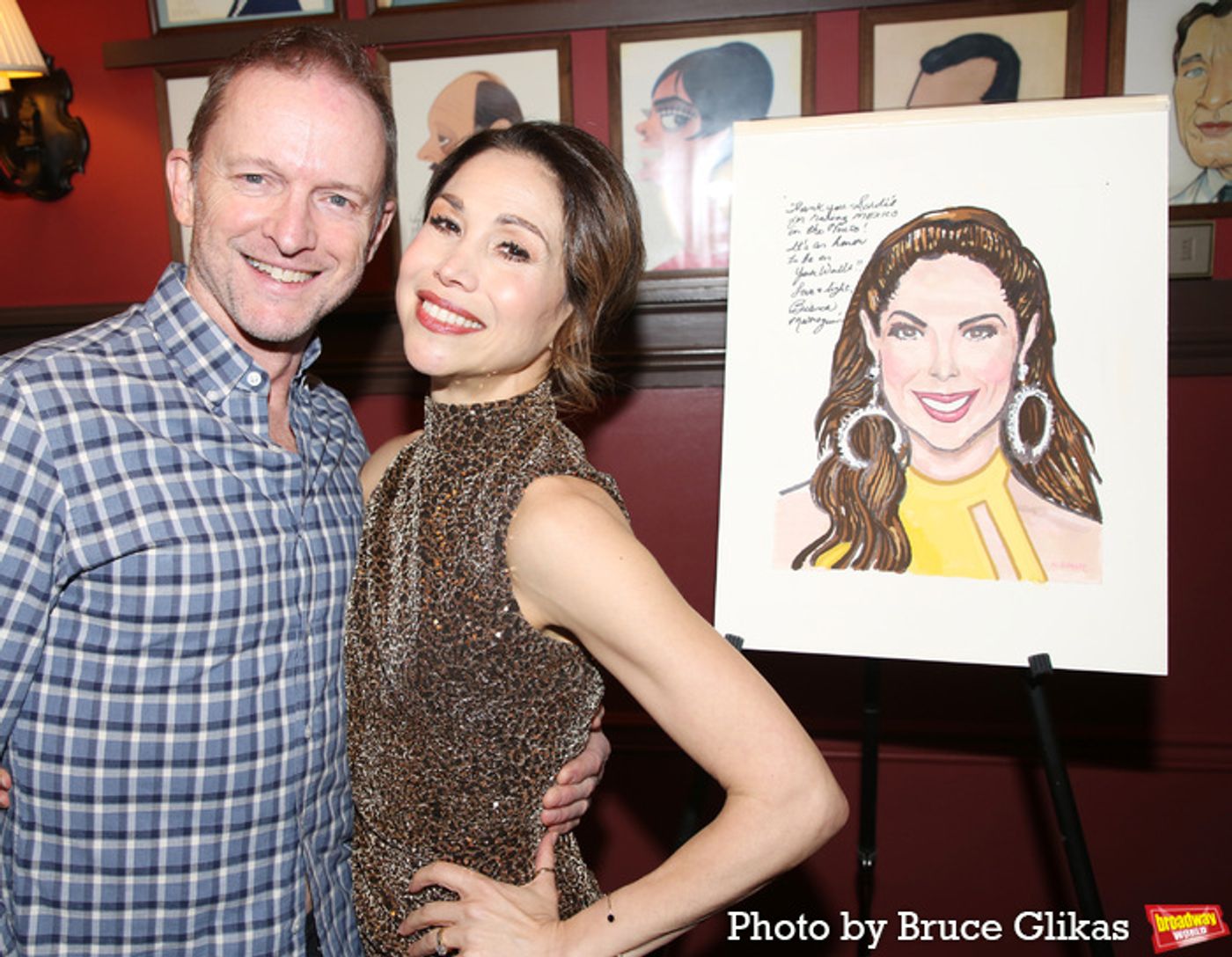Photos: CHICAGO's Bianca Marroquín Receives Sardi's Caricature Photos: CHICAGO's Bianca Marroquín Receives Sardi's Caricature Image