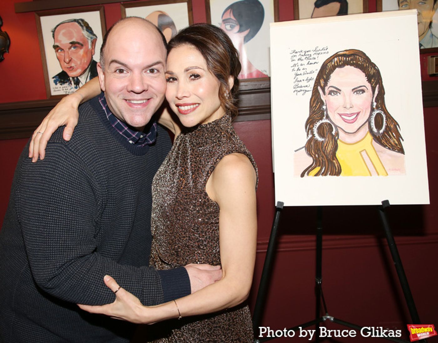 Photos: CHICAGO's Bianca Marroquín Receives Sardi's Caricature Photos: CHICAGO's Bianca Marroquín Receives Sardi's Caricature Image