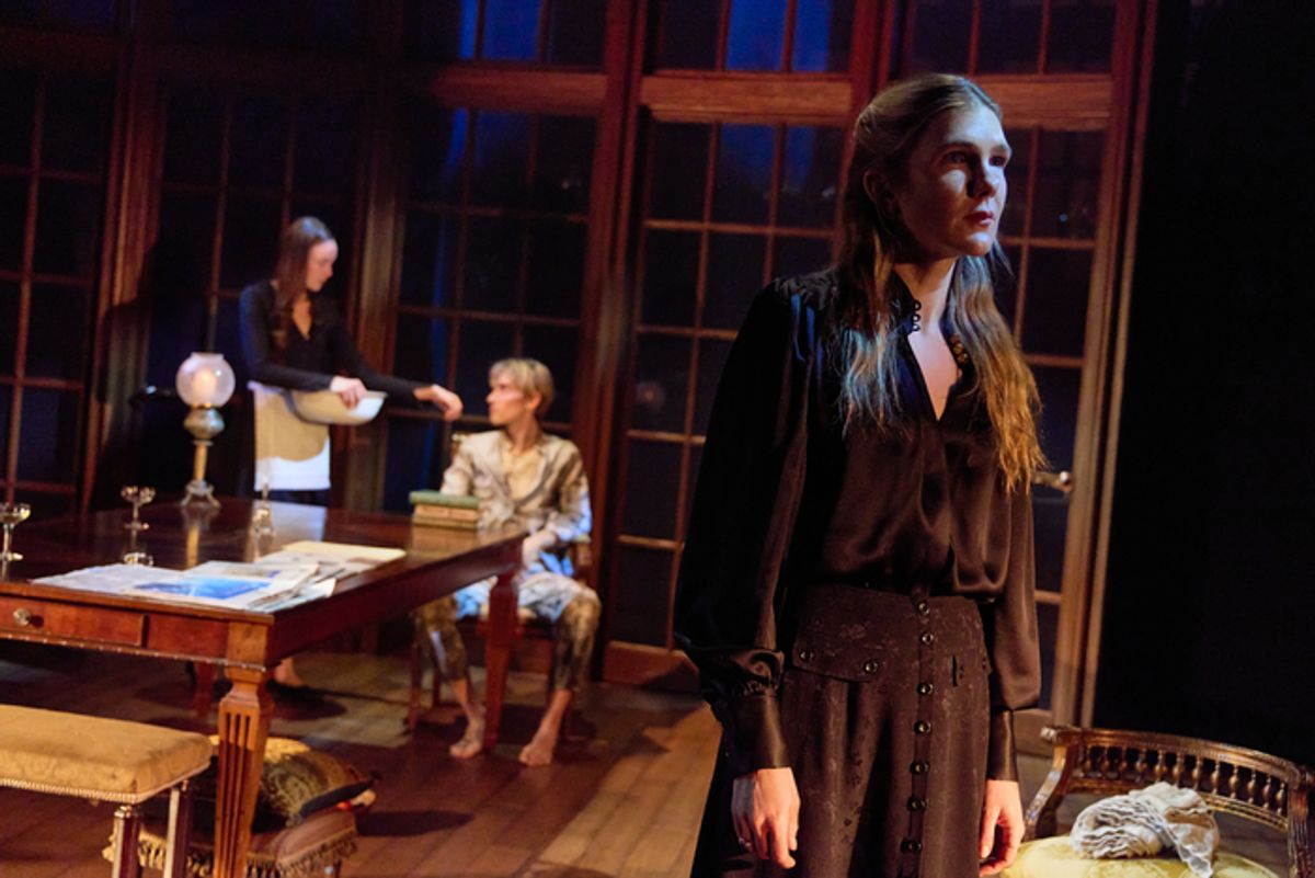 Ella Beatty, Levon Hawke and Lily Rabe at 