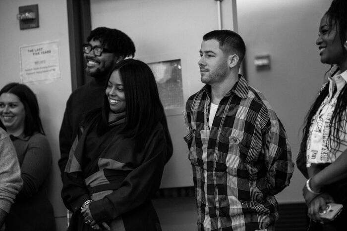 First Look at Nick Jonas and Adrienne Warren in THE LAST FIVE YEARS Broadway Rehearsals  Image