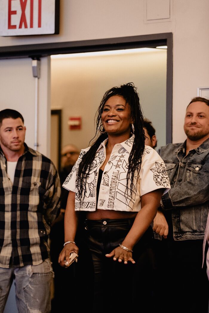 First Look at Nick Jonas and Adrienne Warren in THE LAST FIVE YEARS Broadway Rehearsals  Image