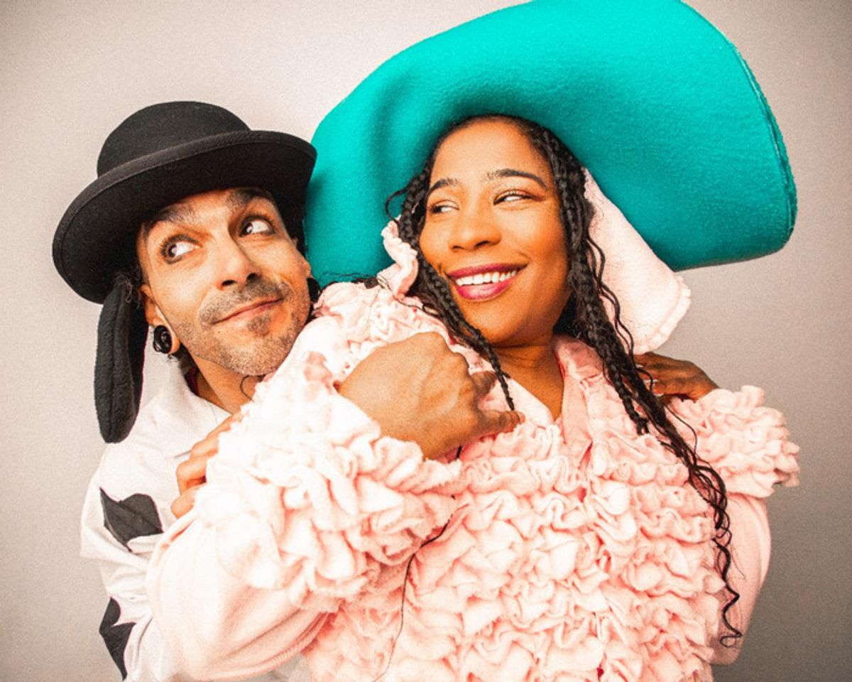 Melanie Brezill, Jean Carlos Claudio at 