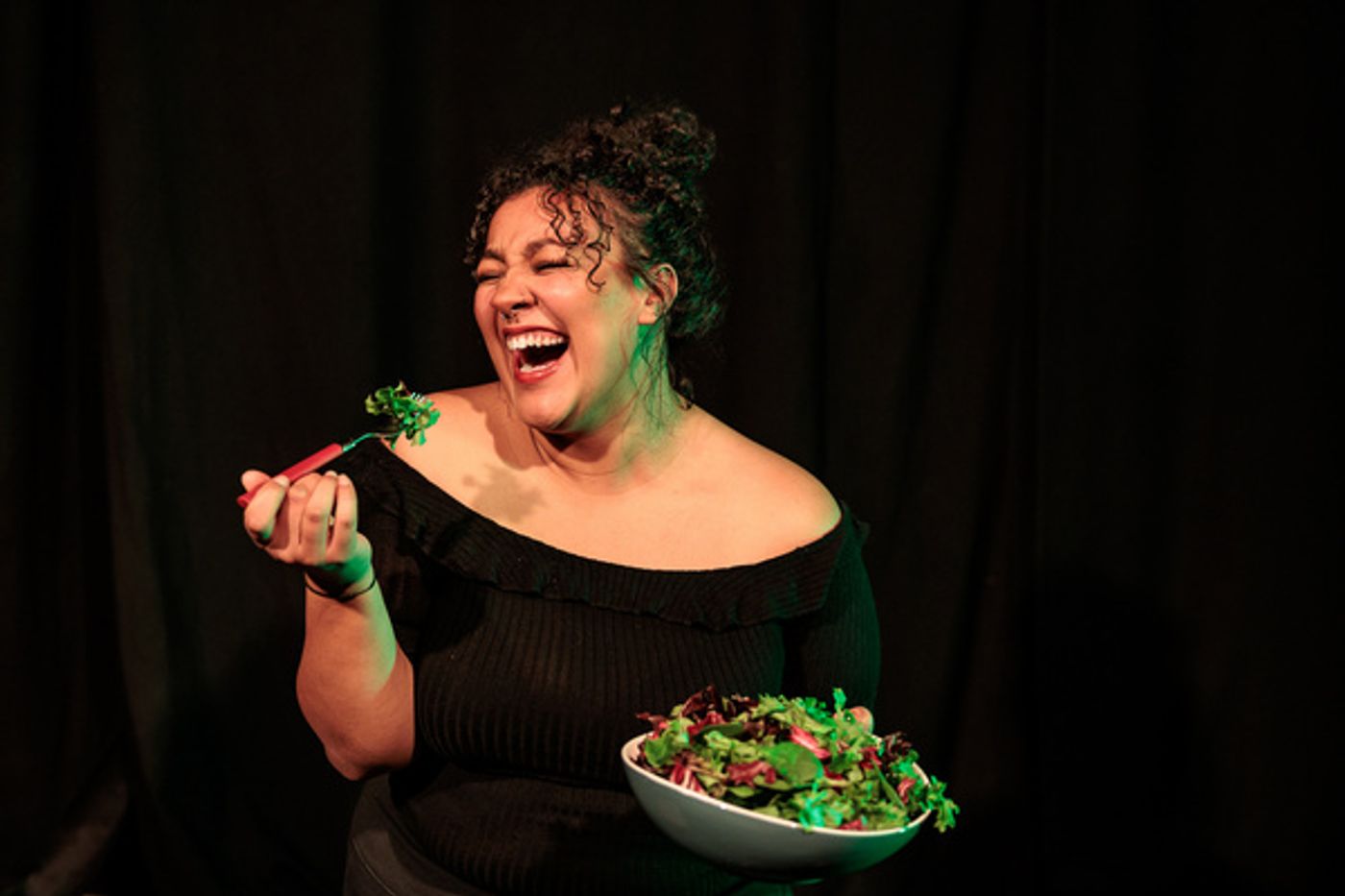 Photos: WOMEN LAUGHING ALONE WITH SALAD At Mad Horse Theatre Photos: WOMEN LAUGHING ALONE WITH SALAD At Mad Horse Theatre Image