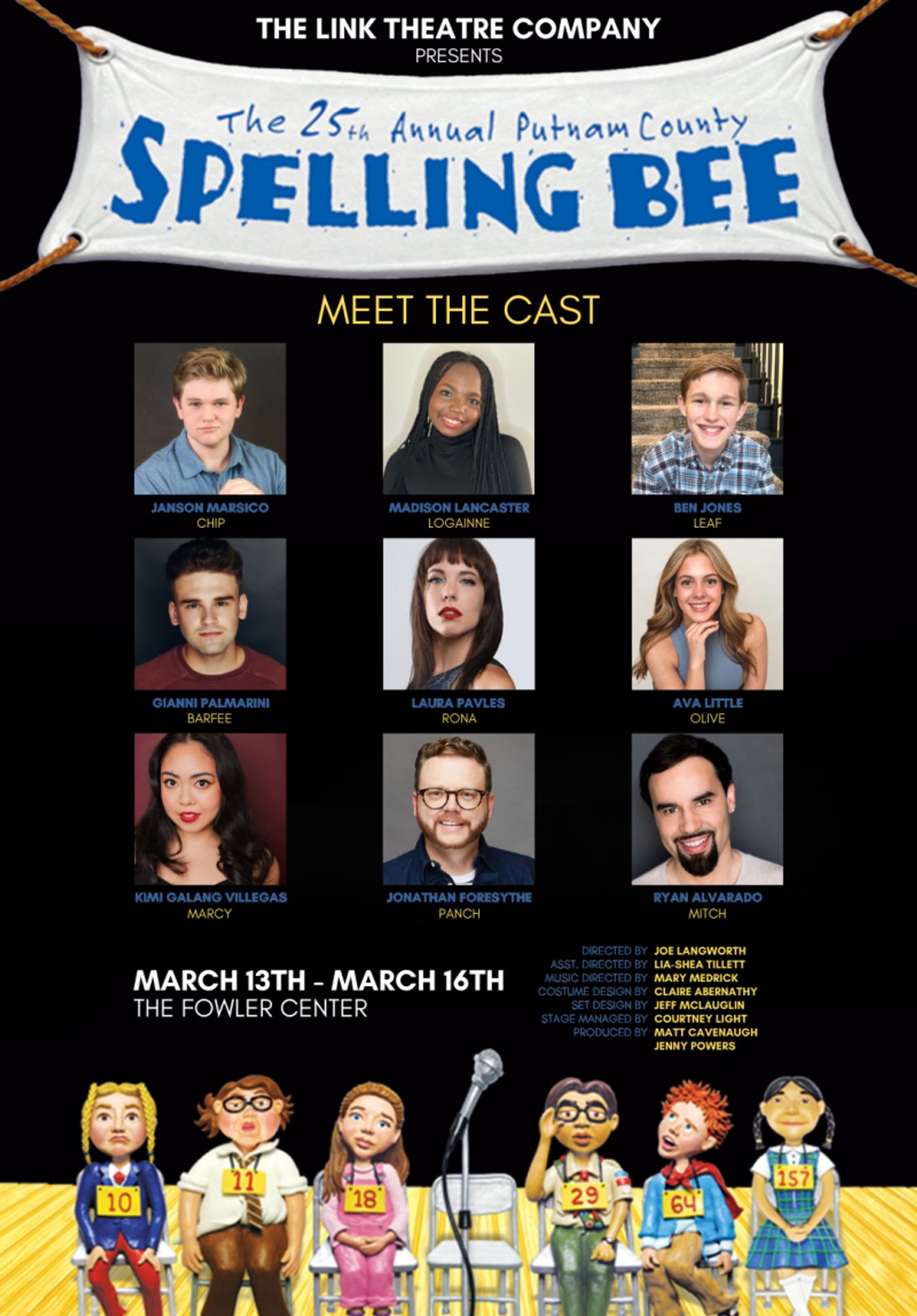 THE 25TH ANNUAL PUTNAM COUNTY SPELLING BEE Will Play at The Link Theatre  Image
