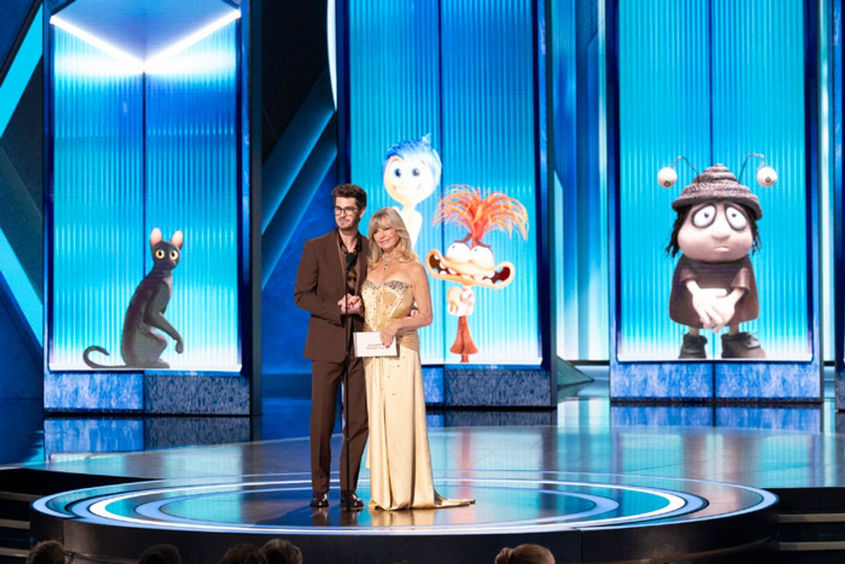 Andrew Garfield and Goldie Hawn at 