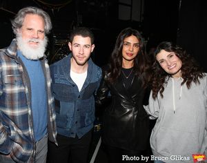 Michael Park, Nick Jonas, Priyanka Chopra Jonas and Idina Menzel Photo
