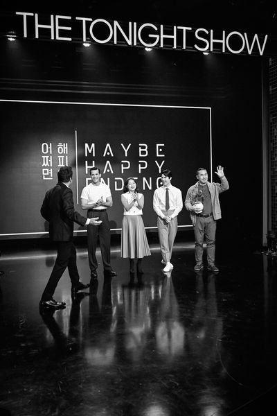 Jimmy Fallon, Darren Criss, Helen J Shen, Dez Duron, and Marcus Choi Photo