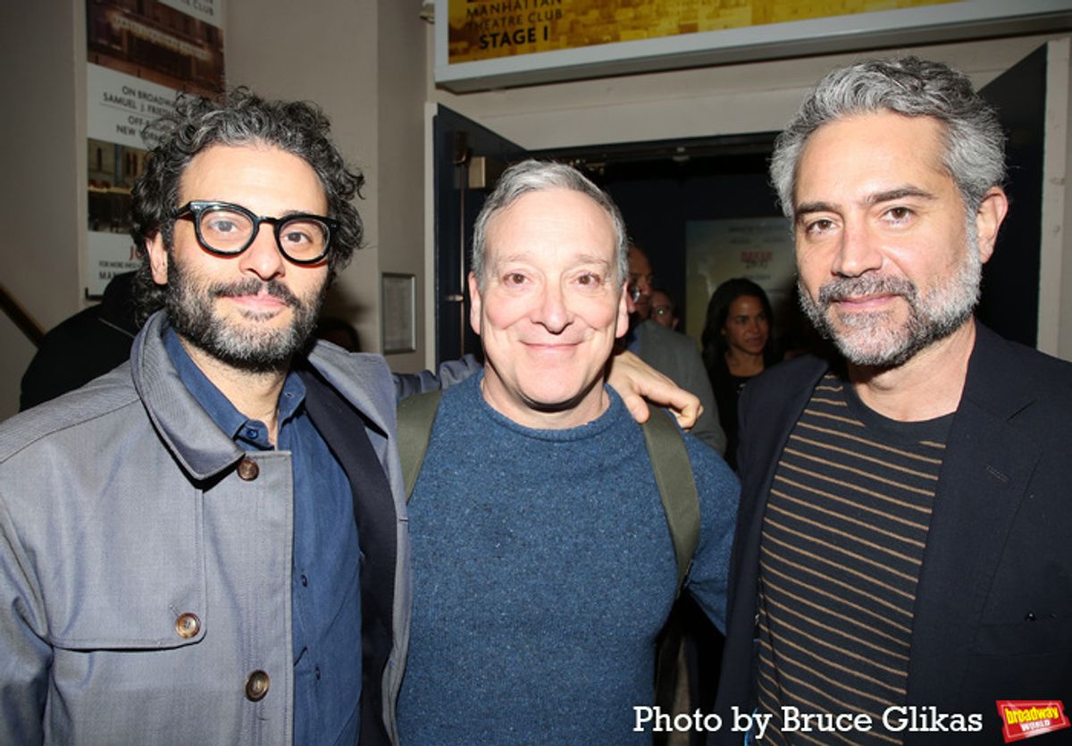 Arian Moayed, Jeremy Shamos, and Omar Metwally  at 