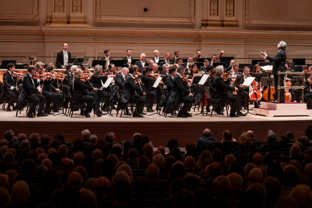 Vienna Philharmonic and Riccardo Muti, Conductor at Carnegie Hall Photo by Chris Lee at 