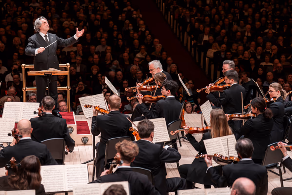 Vienna Philharmonic and Riccardo Muti celebrating 54 years of artistic partnership at Carnegie Hall Photo by Chris Lee at 