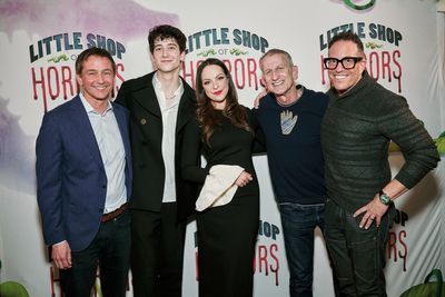 Rob Ahrens, Milo Manheim, Elizabeth Gillies, Tom Kirdahy, Michael Mayer Photo