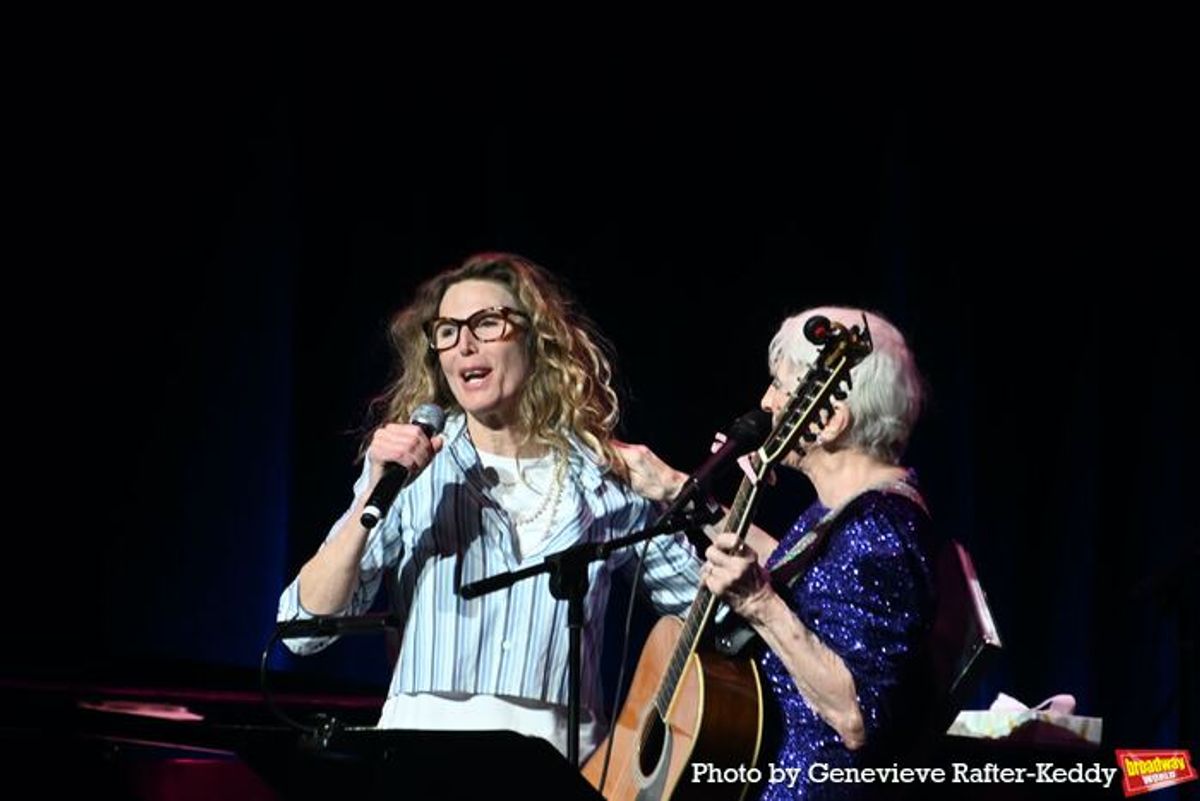 Host Sophie B. Hawkins and Judy Collins at 