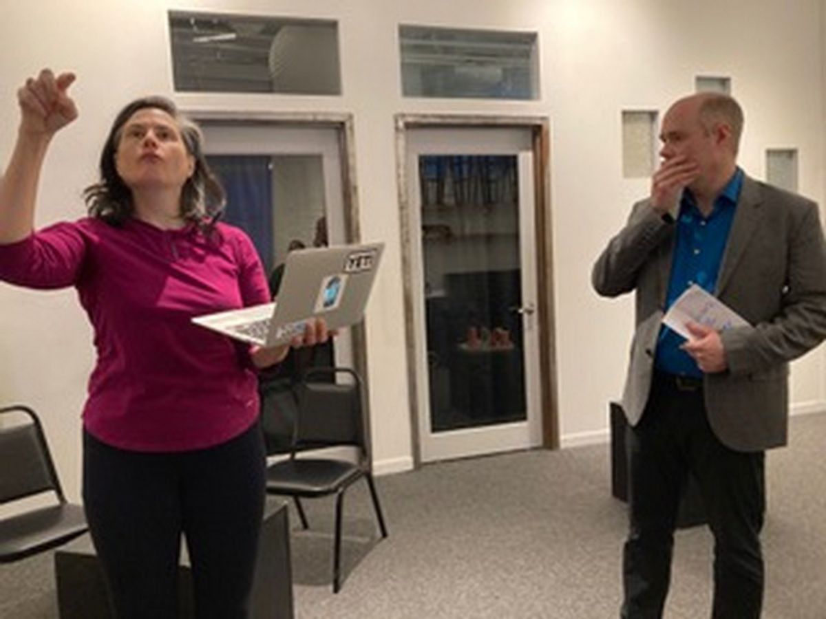 Lindy Rogers, Mike Roche at 